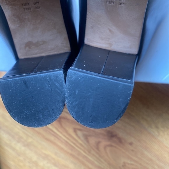 VINCE Woman black leather heels, size 9/39 - Picture 15 of 16